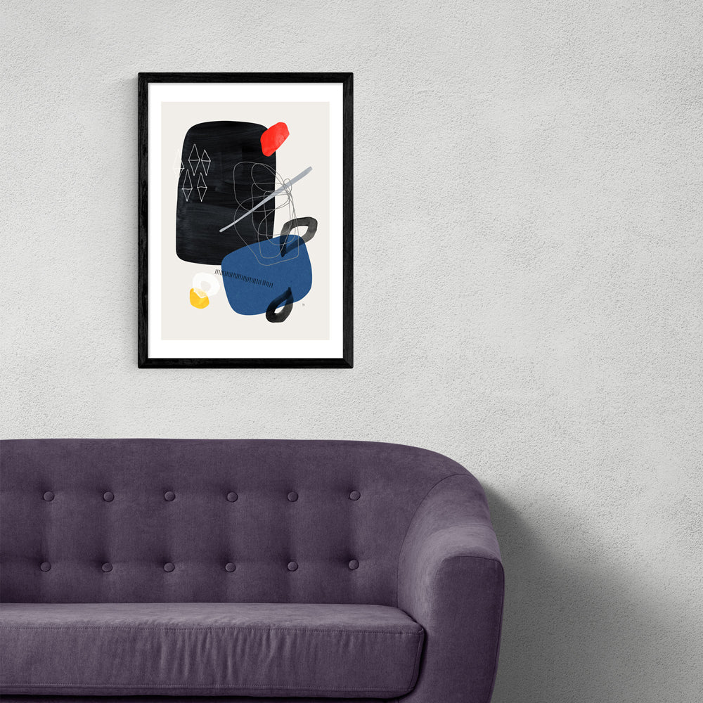 Product photograph of Papillon By Tracie Andrews - A3 Black Framed Art Print from Olivia's.