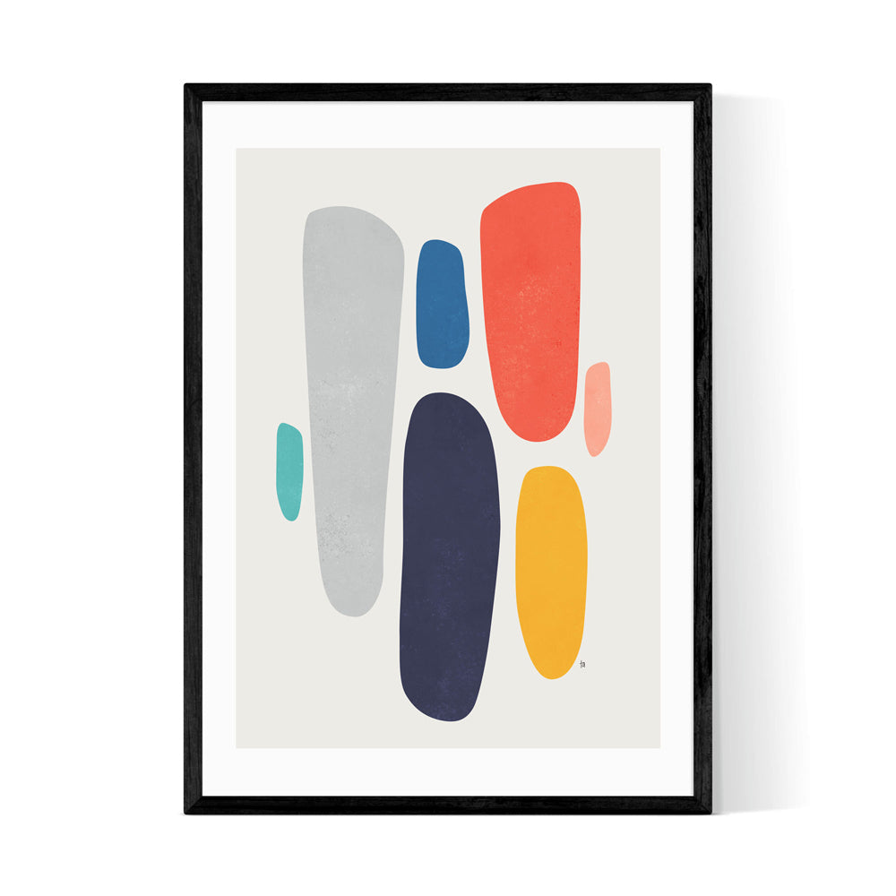 Product photograph of Falling By Tracie Andrews - A1 Black Framed Art Print from Olivia's