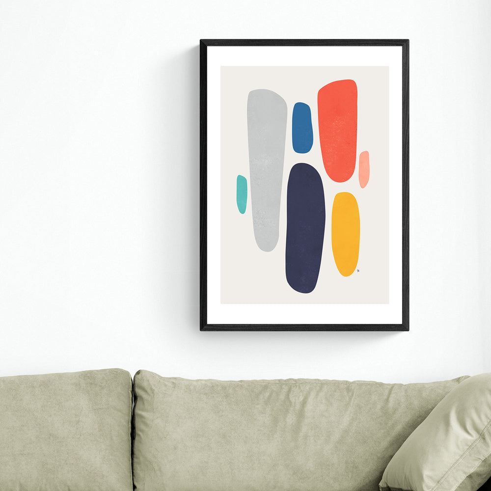 Product photograph of Falling By Tracie Andrews - A1 Black Framed Art Print from Olivia's.