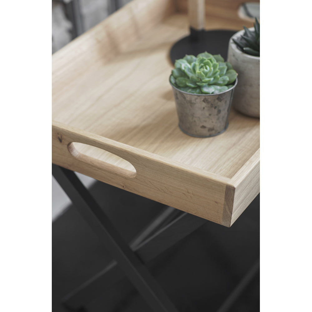 Product photograph of Garden Trading Butlers Side Table In Carbon Oak from Olivia's.