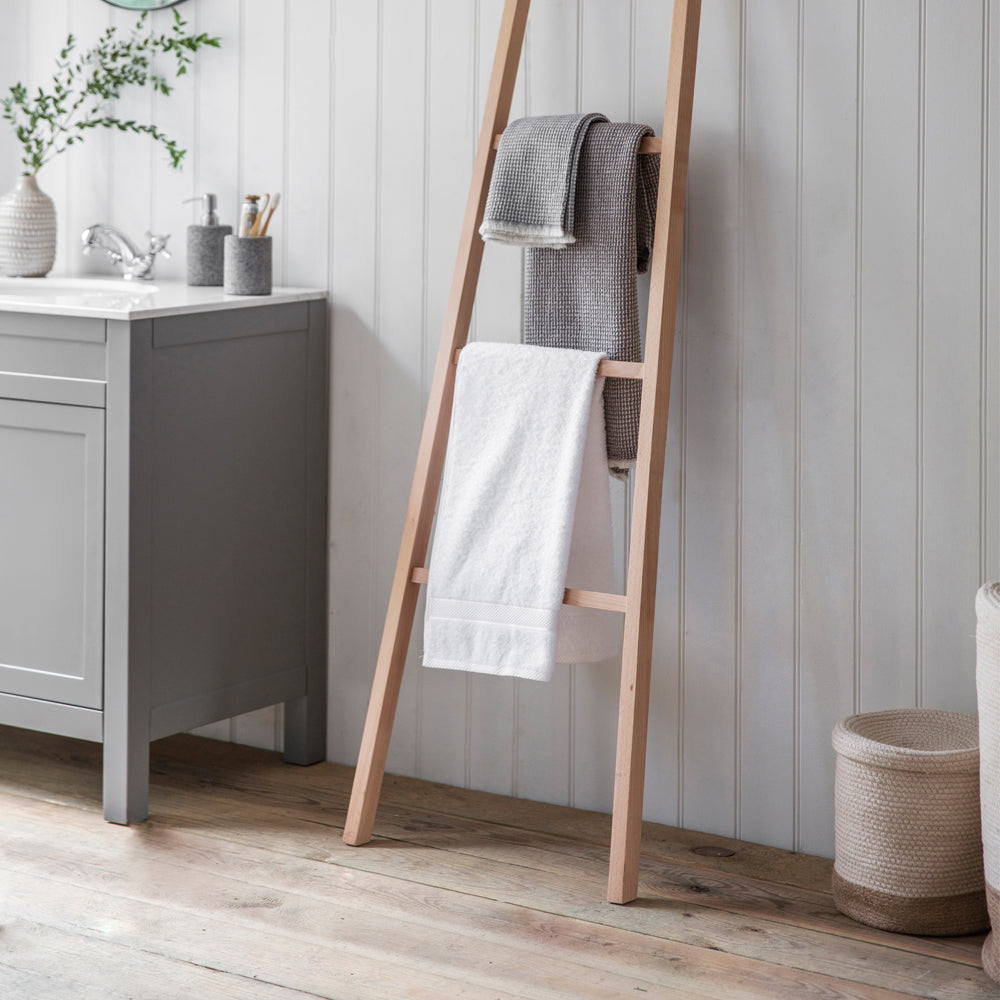 Product photograph of Garden Trading Southbourne Towel Ladder In Beech from Olivia's.