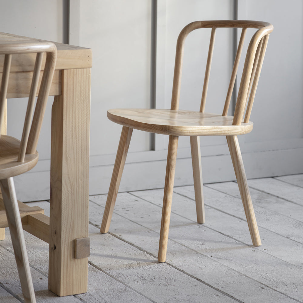 Garden Trading Pair Of Uley Chairs In Natural Ash