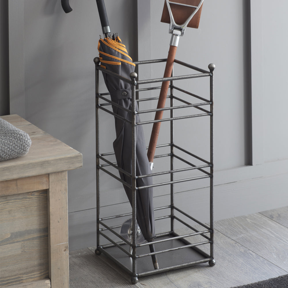 Product photograph of Garden Trading Farringdon Umbrella Stand In Steel from Olivia's