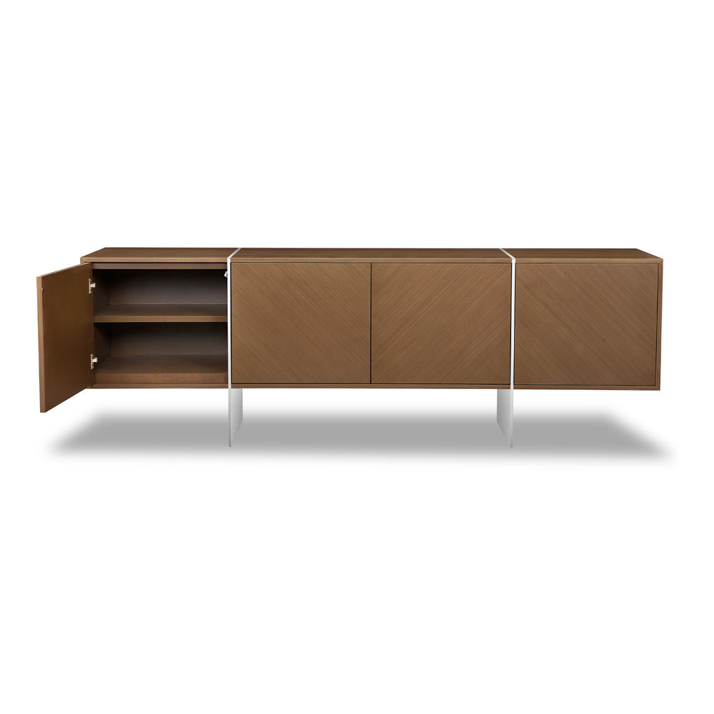 Product photograph of Liang Eimil Nautilus Sideboard Coffee Teak from Olivia's.