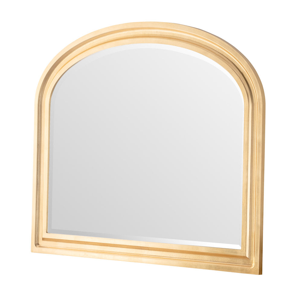 Product photograph of Olivia S Boho Overmantle Mirror In Gold - 83x105cm from Olivia's