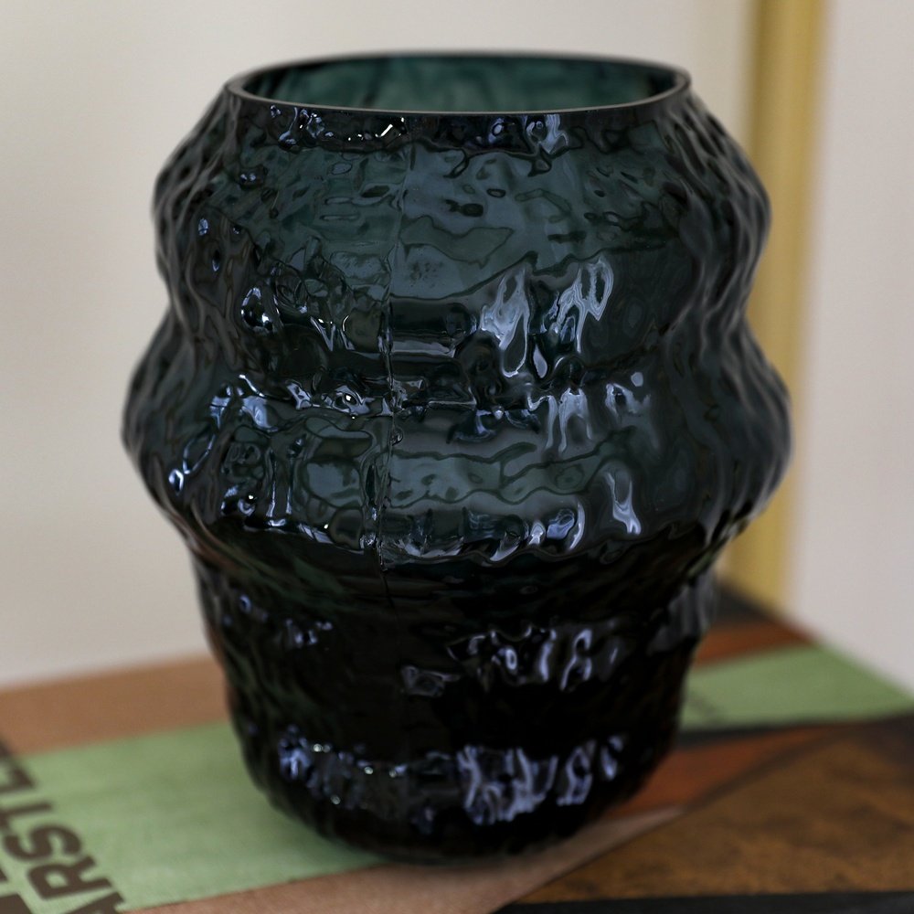 Product photograph of Cozy Living Organic Vase Green Glass Small from Olivia's.