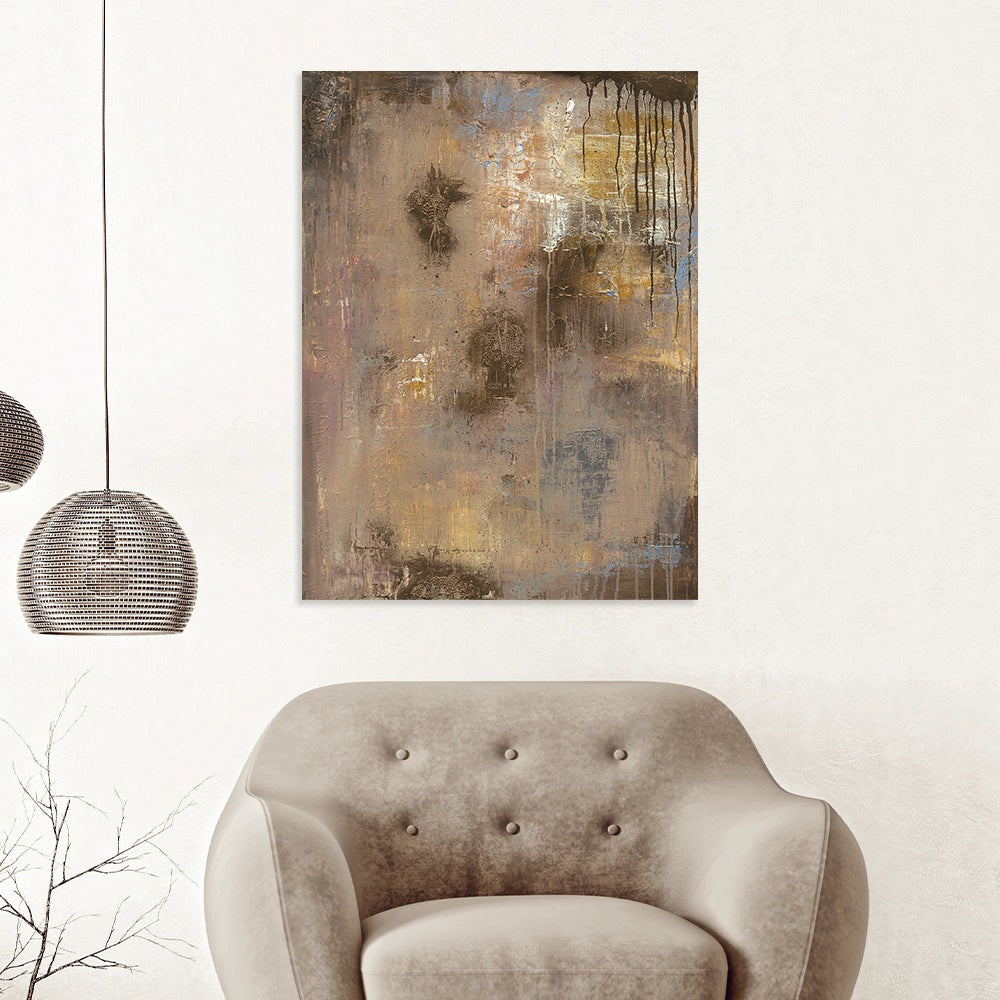 Product photograph of The Art Group Soozy Barker Gold Reflections Canvas 85x120cm from Olivia's.