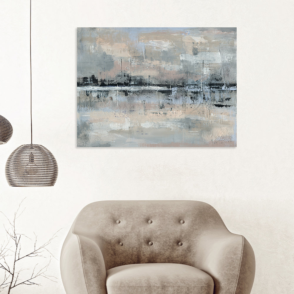 Product photograph of The Art Group Soozy Barker Distant Reflections Canvas 85x120cm from Olivia's.
