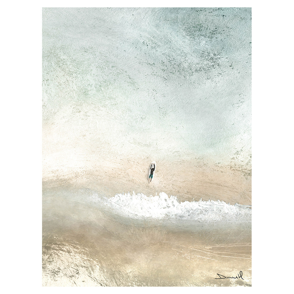 Product photograph of The Art Group Dan Hobday Lone Surfer Canvas Print Medium from Olivia's