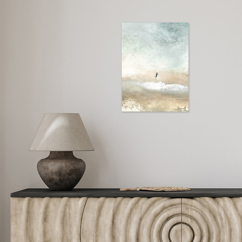 Product photograph of The Art Group Dan Hobday Lone Surfer Canvas Print Medium from Olivia's.