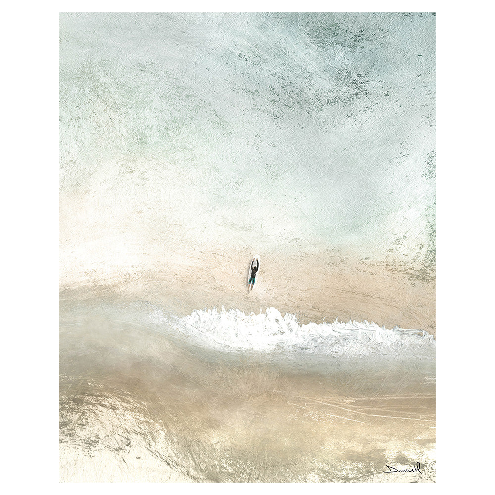 Product photograph of The Art Group Dan Hobday Lone Surfer Canvas Print Small from Olivia's.