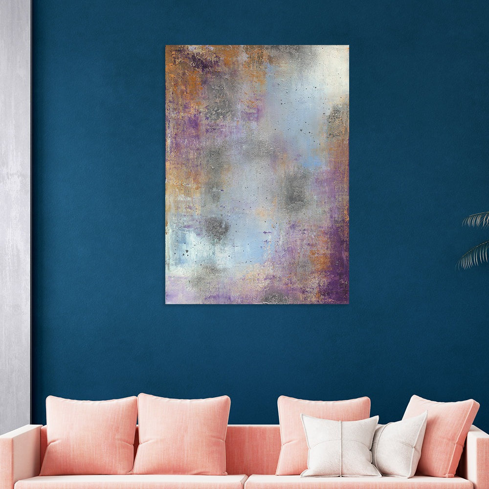 Product photograph of The Art Group Soozy Barker Waterlily Silver Canvas 60x80cm from Olivia's.