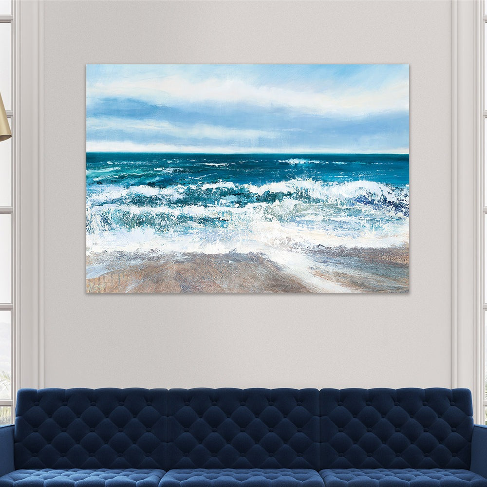 Product photograph of The Art Group Joanne Last Pull Of The Tide Canvas Print- 85x120cm from Olivia's.