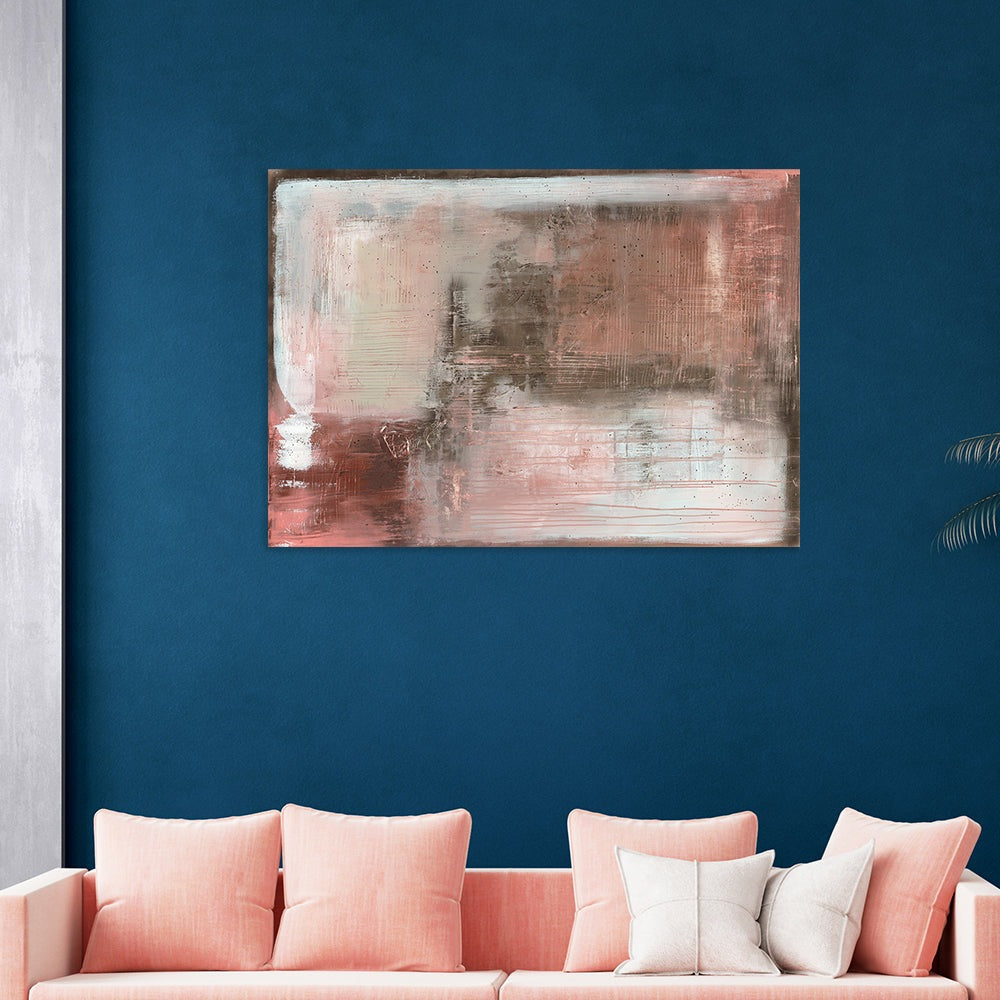 Product photograph of The Art Group Soozy Barker Oriental Blush Canvas 85x120cm from Olivia's.