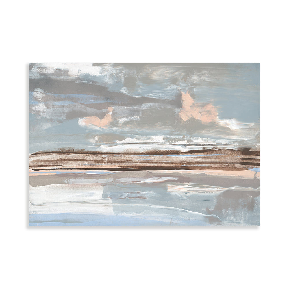 Product photograph of The Art Group Soozy Barker Taupe Sands Canvas 60x80cm from Olivia's.