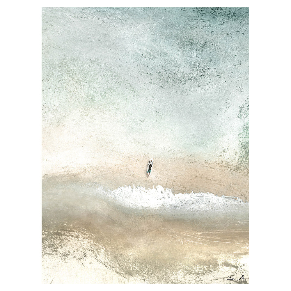 Product photograph of The Art Group Dan Hobday Lone Surfer Canvas Print Medium from Olivia's.