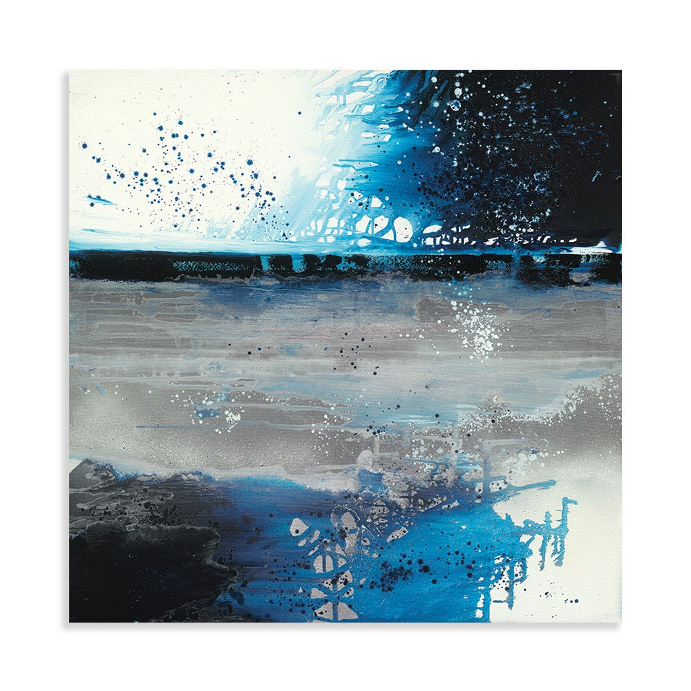 Product photograph of The Art Group Soozy Barker Ice Blue Canvas 60x60cm from Olivia's