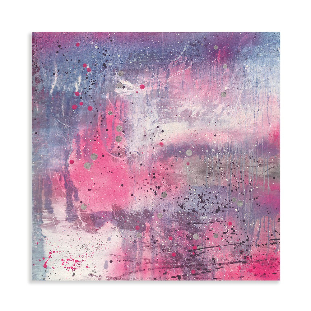 Product photograph of The Art Group Soozy Barker Neon Pink Canvas 60x60cm from Olivia's