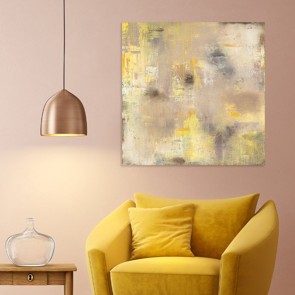 Product photograph of The Art Group Soozy Barker Nordic Stone Canvas 85x85cm from Olivia's.