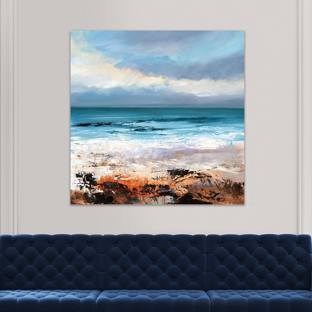 Product photograph of The Art Group Joanne Last Sea Surge Canvas Print Large from Olivia's.