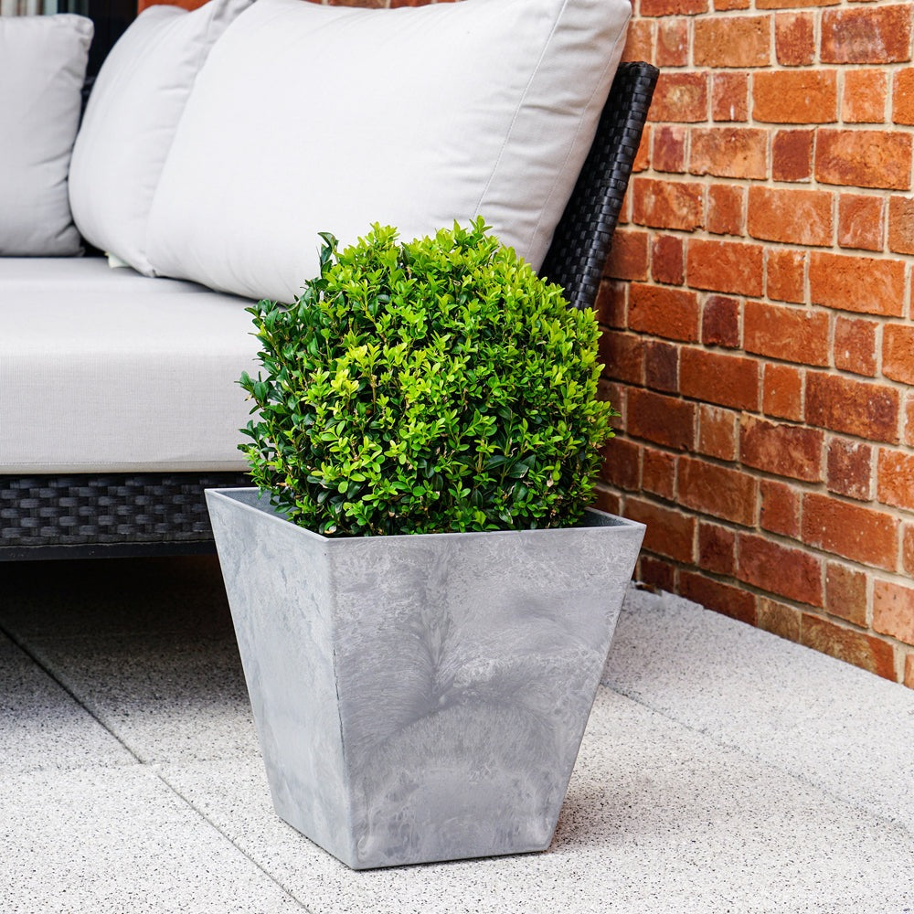 Product photograph of Ivyline Pot Ella Grey Small from Olivia's.