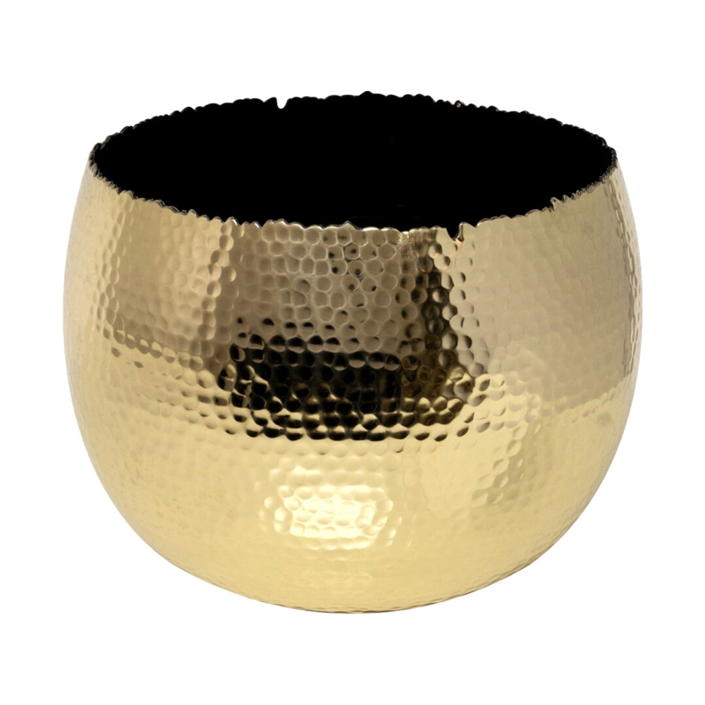 Ivyline Hammered Bowl Gold Black