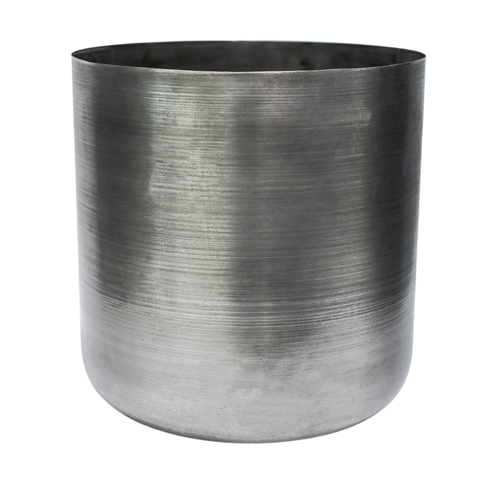 Product photograph of Ivyline Indoor Chelsea Pewter Planter Large from Olivia's
