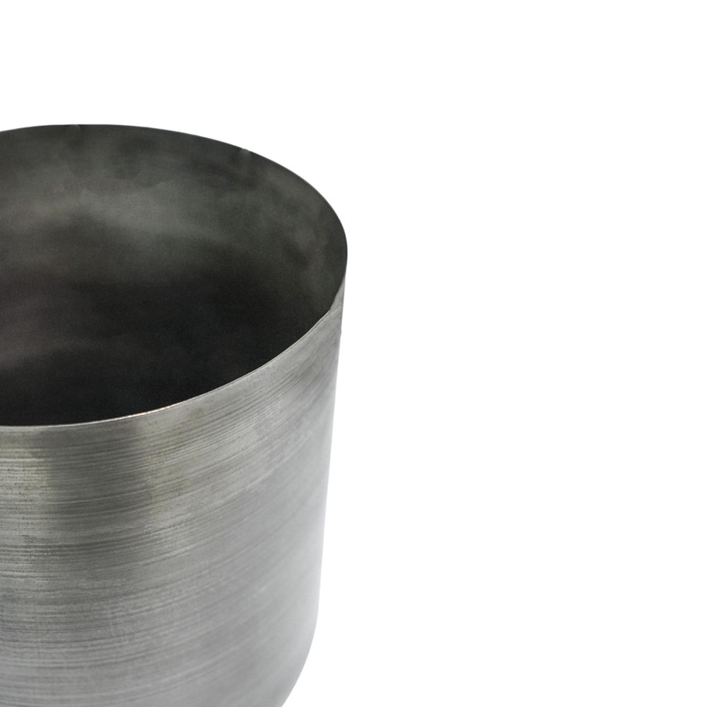 Product photograph of Ivyline Indoor Chelsea Pewter Planter Small from Olivia's.