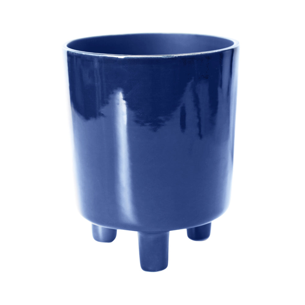 Product photograph of Ivyline Pisa Navy Planter Blue from Olivia's