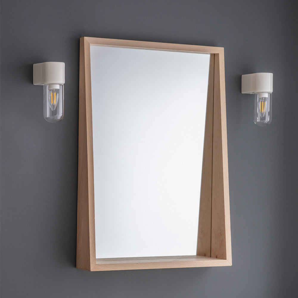 Product photograph of Garden Trading Southbourne Wall Mirror In Beech from Olivia's