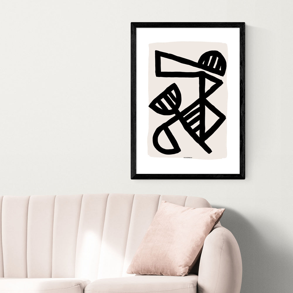 Product photograph of Botanics By Wonder And Rah - A2 Black Framed Art Print from Olivia's