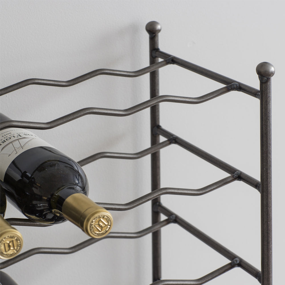 Product photograph of Garden Trading Farringdon Wine Rack In Steel from Olivia's.