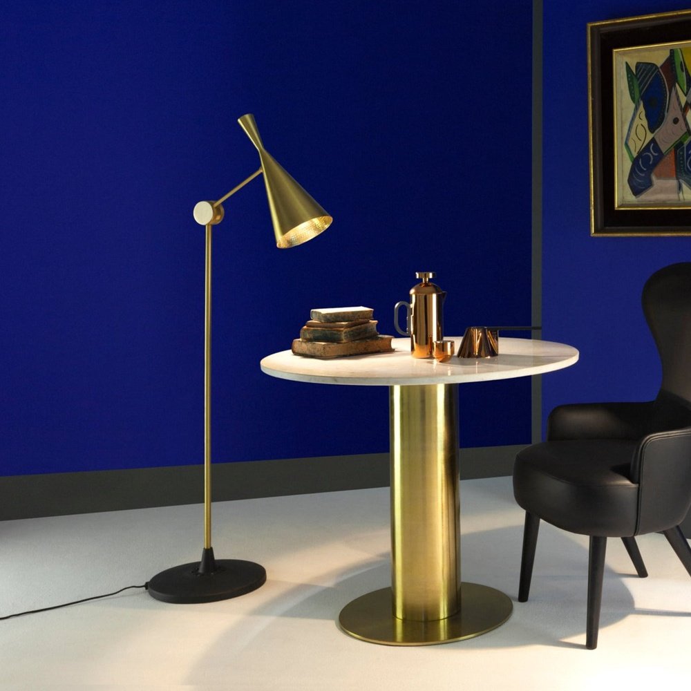 Product photograph of Tom Dixon Beat Floor Lamp Brass Brass from Olivia's.