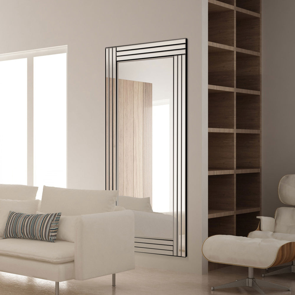 Product photograph of Olivia S Orla Triple Bevelled Full Length Mirror - 174 X 85cm from Olivia's