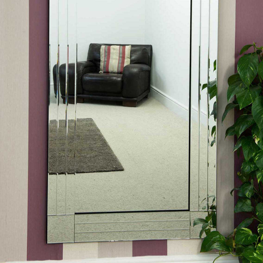 Olivias Miller Tripe Bevelled Full Length Mirror 174 X 85cm