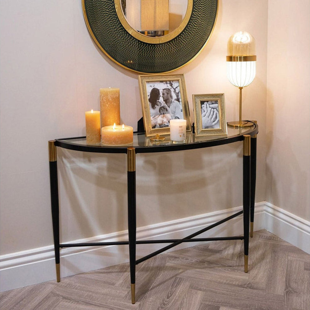 Product photograph of Mindy Brownes Harlinne Console Table from Olivia's.