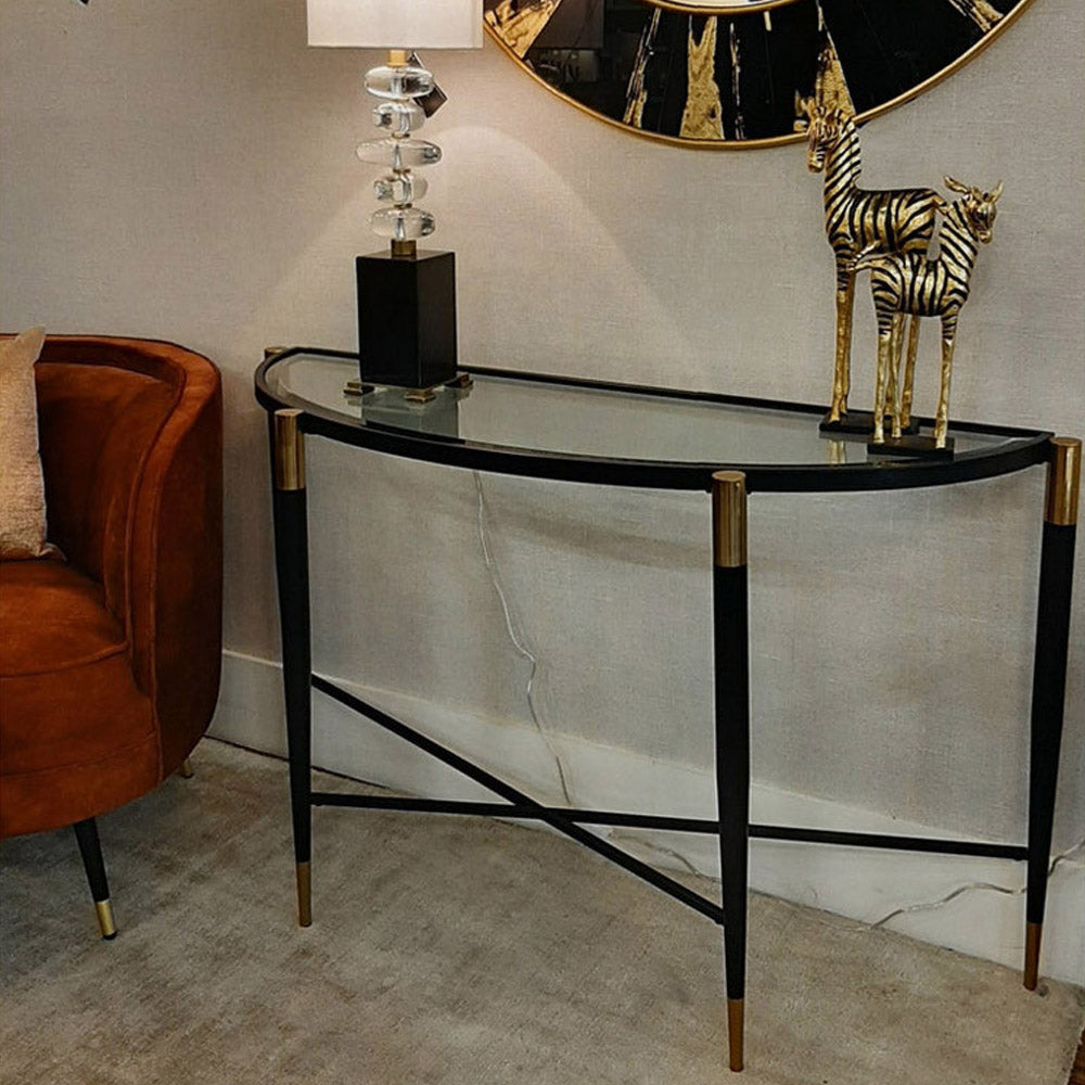 Product photograph of Mindy Brownes Harlinne Console Table from Olivia's.