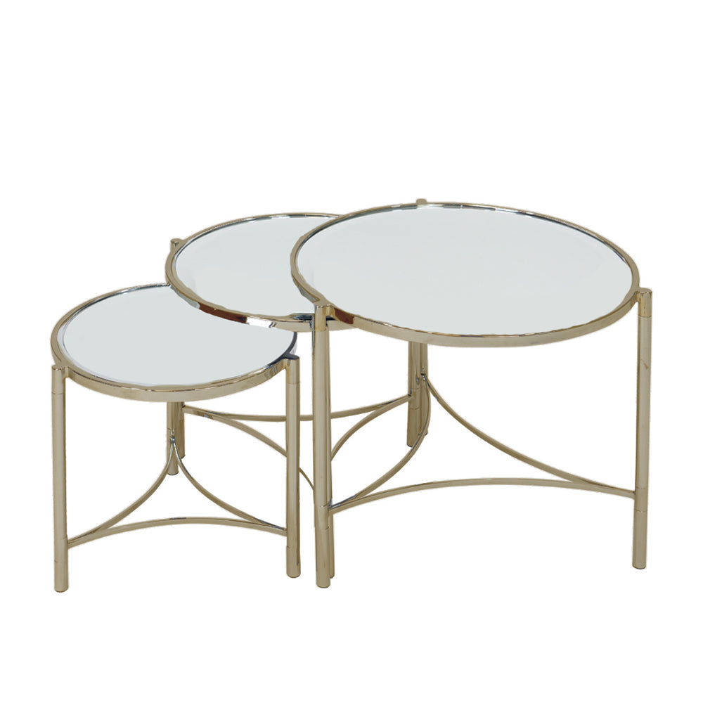 Product photograph of Mindy Brownes Brookville Side Tables In Brass from Olivia's