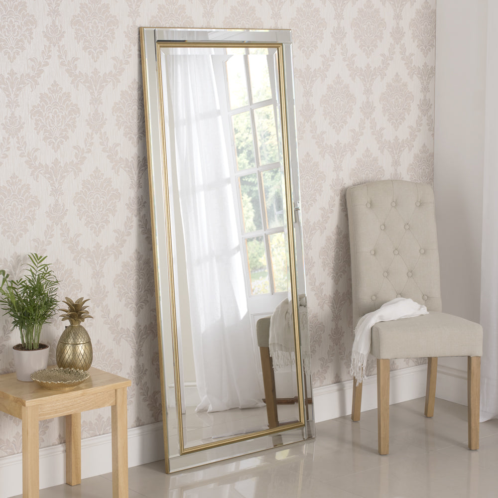 Olivias Yao Leaner Mirror In Gold