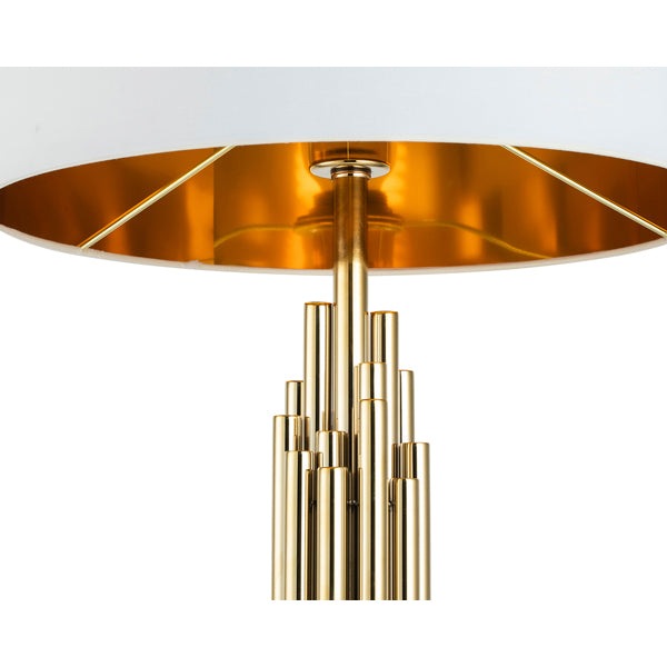 Product photograph of Liang Eimil Linden Table Lamp Polished Brass from Olivia's.