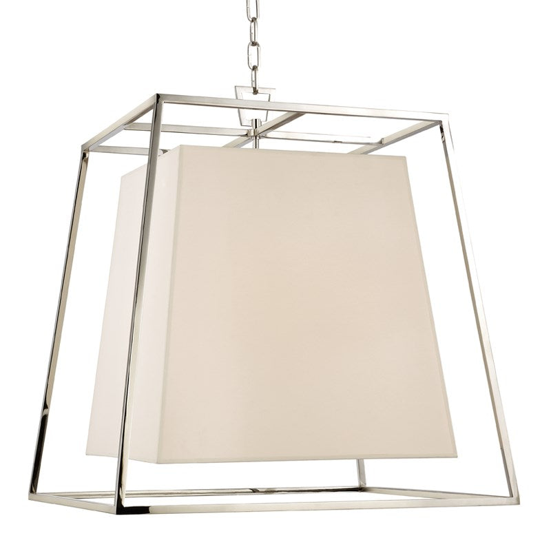 Product photograph of Hudson Valley Lighting Kyle Polished Nickel 6 Light Chandelier from Olivia's