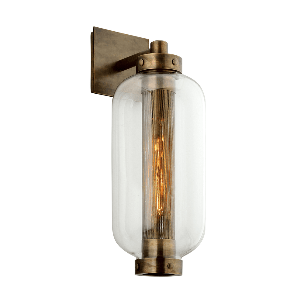 Product photograph of Hudson Valley Lighting Atwater 1 Light Wall In Vintage Brass Medium from Olivia's.