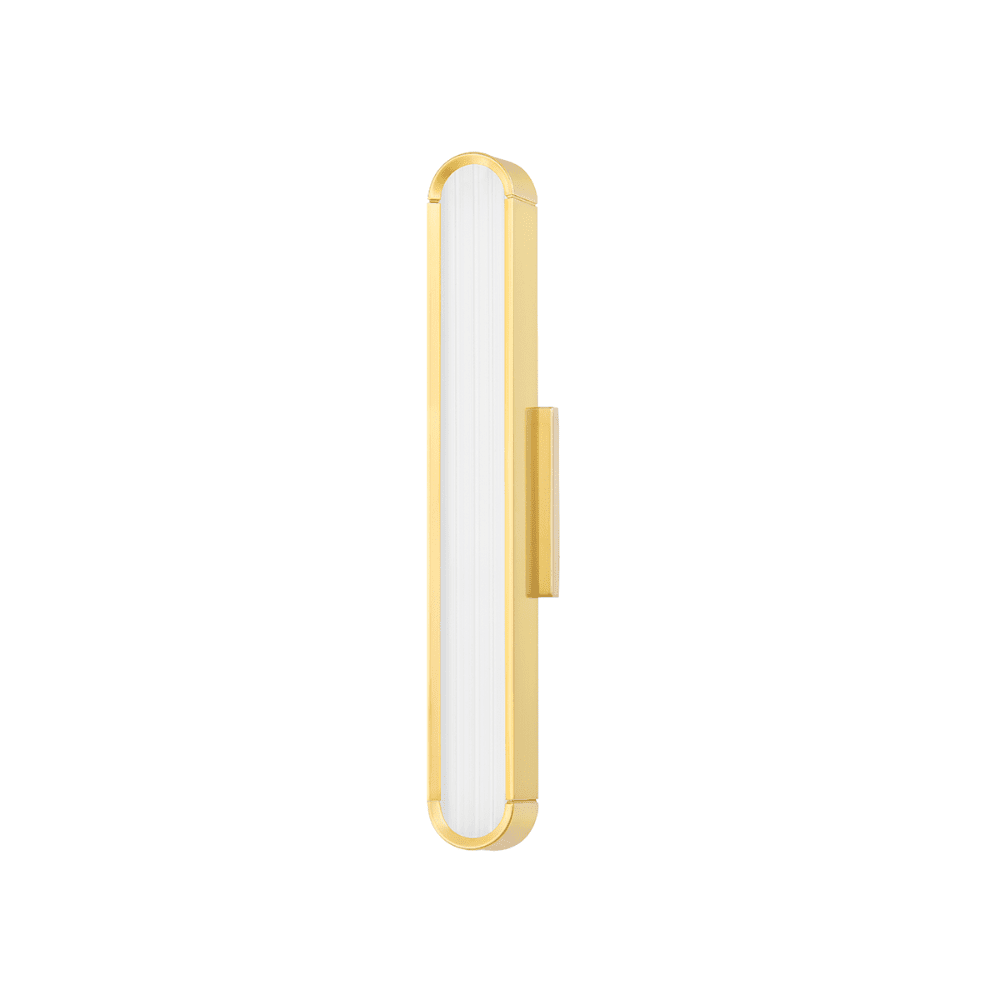 Product photograph of Hudson Valley Lighting Starkey Led Small Bath Bracket In Aged Brass from Olivia's