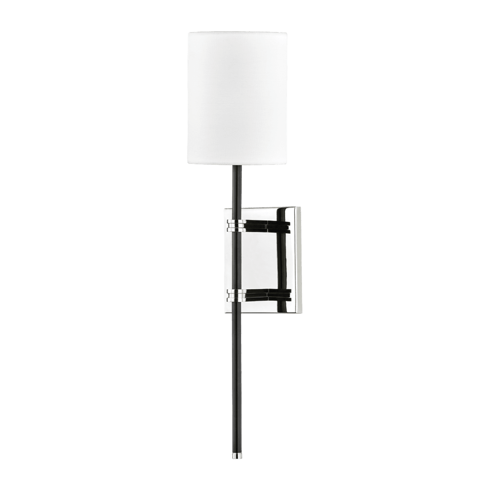 Product photograph of Hudson Valley Lighting 1 Light Wall Sconce In Polished Nickel from Olivia's