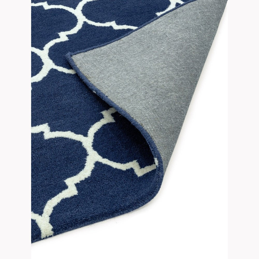 Product photograph of Asiatic Carpets Albany Handtufted Rug Ogee Blue 120 X 170 from Olivia's.