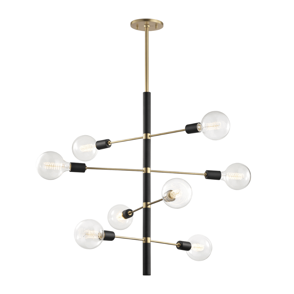 Product photograph of Hudson Valley Lighting Astrid Chandelier In Aged Brass 4 Light from Olivia's.