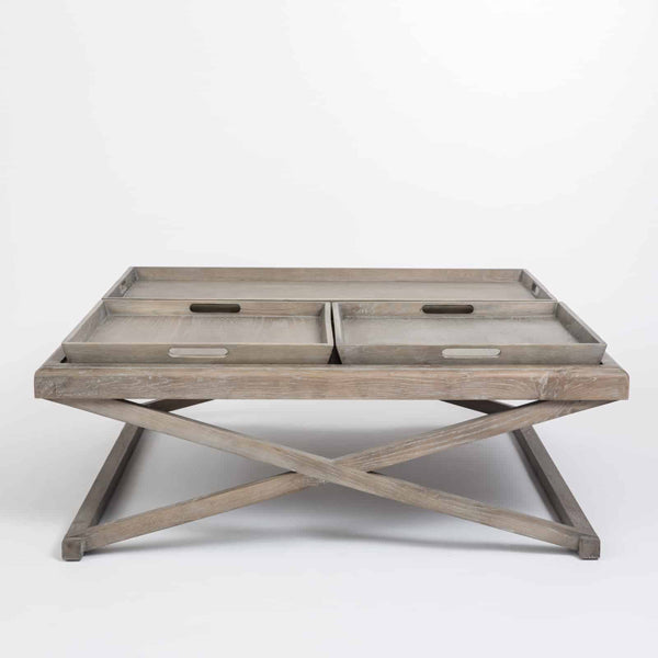 Product photograph of Di Designs Bentley Coffee Table - Grey Aged Oak from Olivia's