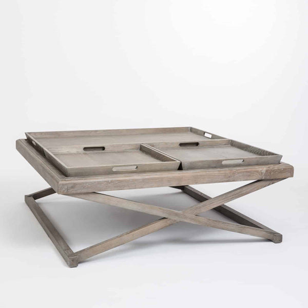Product photograph of Di Designs Bentley Coffee Table - Grey Aged Oak from Olivia's.