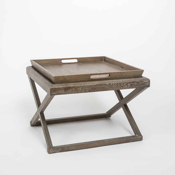 DI Designs Bentley End Table - Grey Aged Oak