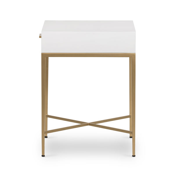 DI Designs Berkeley Bedside Table - White